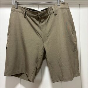 BYLT Kinetic Shorts Mens Size XL Khaki Stretch Golf Performance